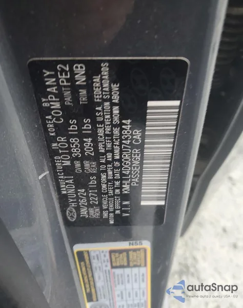 2024 Hyundai Elantra Se from USA, damaged, VIN KMHLL4DG0RU743844
